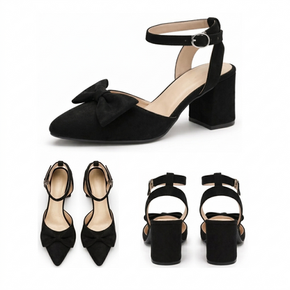 Grace – Suede Bow Slingback