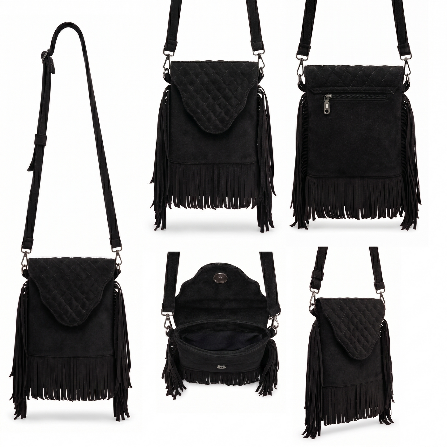 Selvara –Mini Fringe Suede Bag
