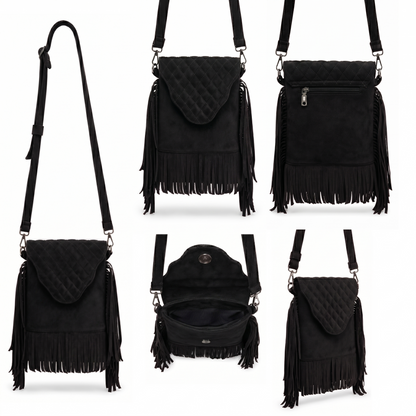 Selvara –Mini Fringe Suede Bag