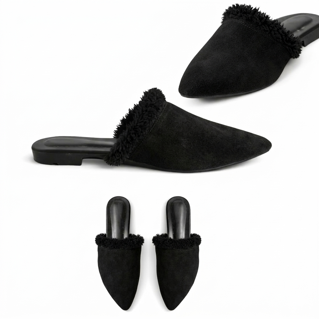 Evara – Suede Pointed Mule