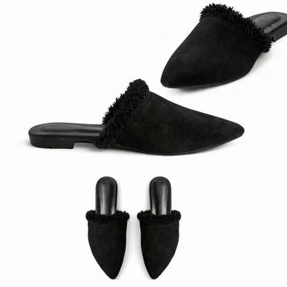 Evara – Suede Pointed Mule