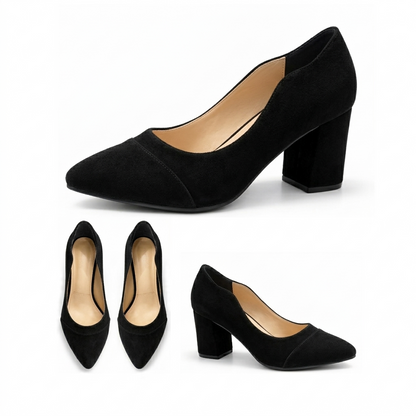Anaya – Suede Wavy Heel