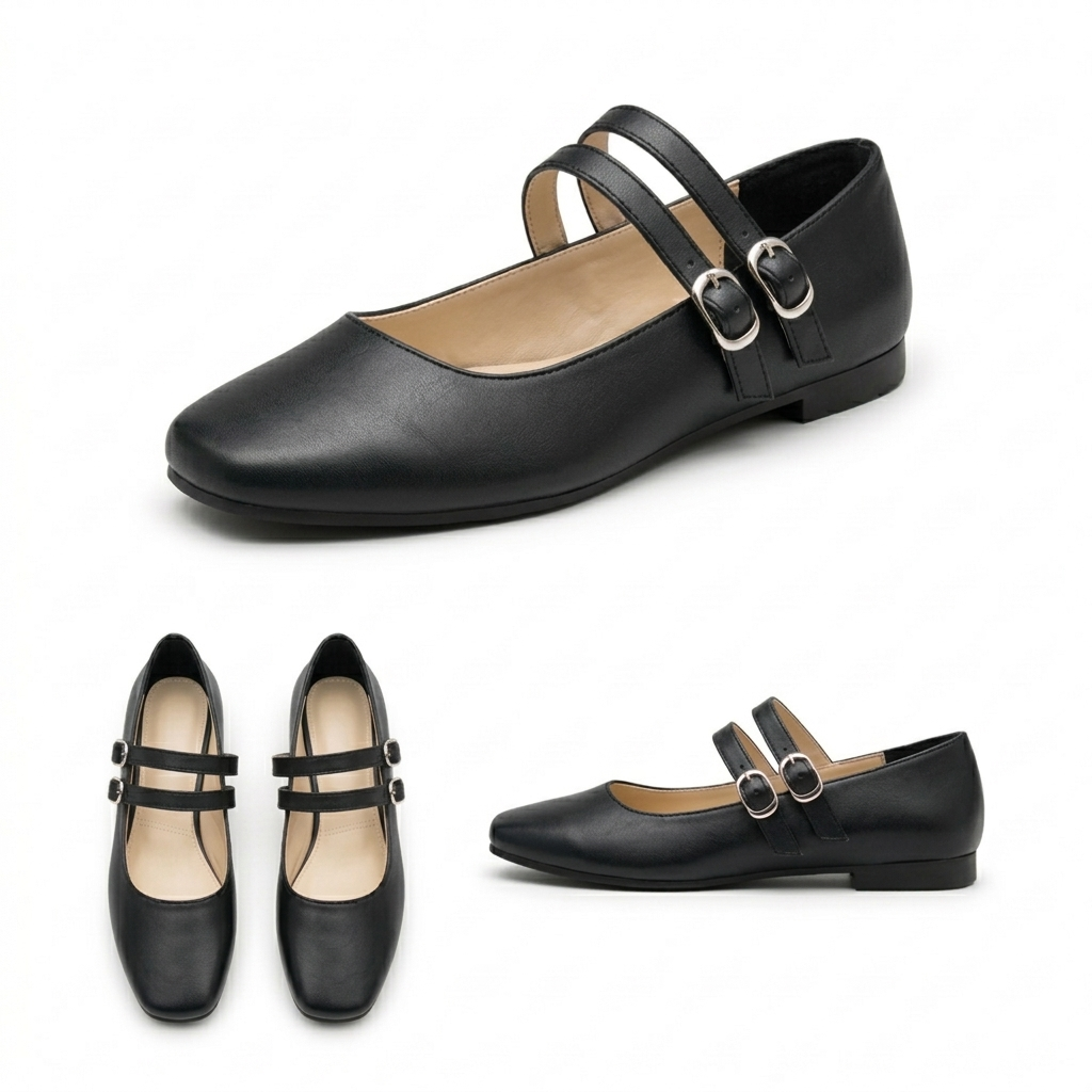 Chiara – Square Toe Flat