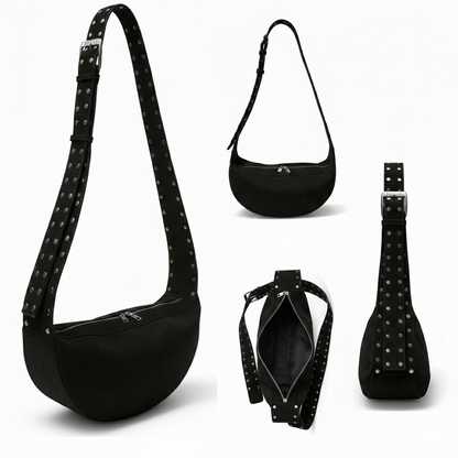 Velora Crescent Stud Bag