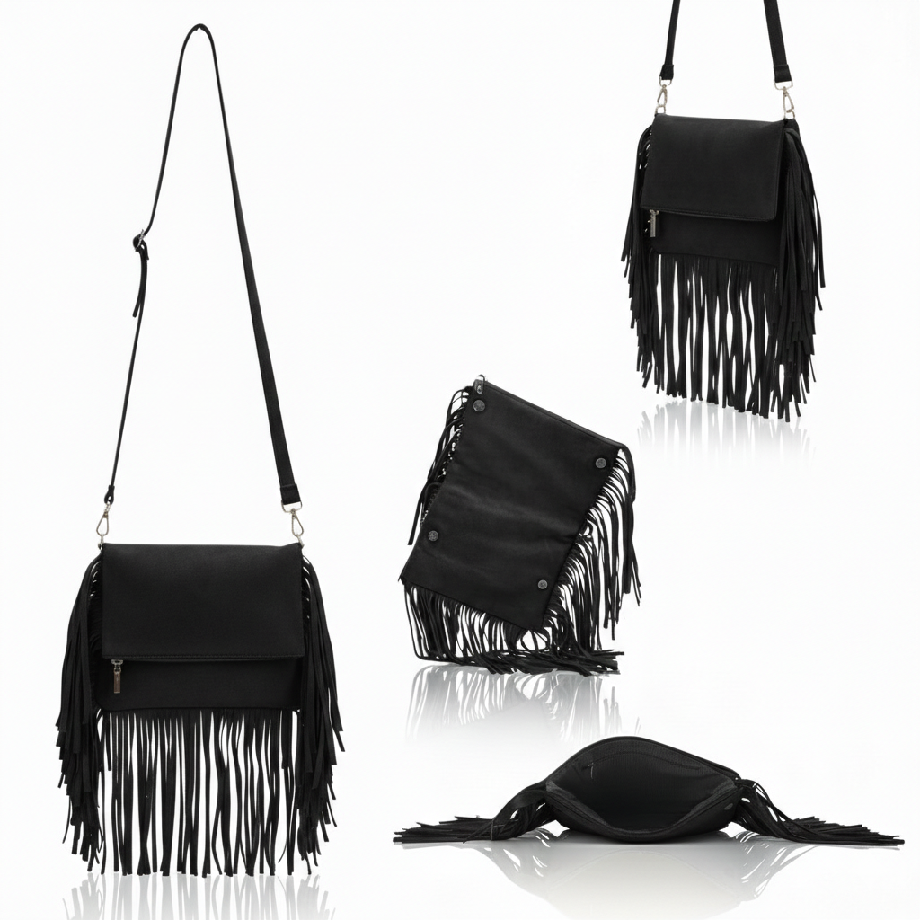 Juno Fringe Crossbody Bag | Scarpella