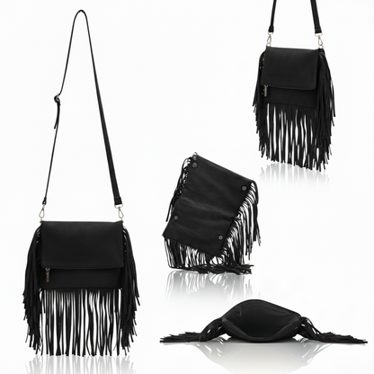 Juno Fringe Crossbody Bag | Scarpella