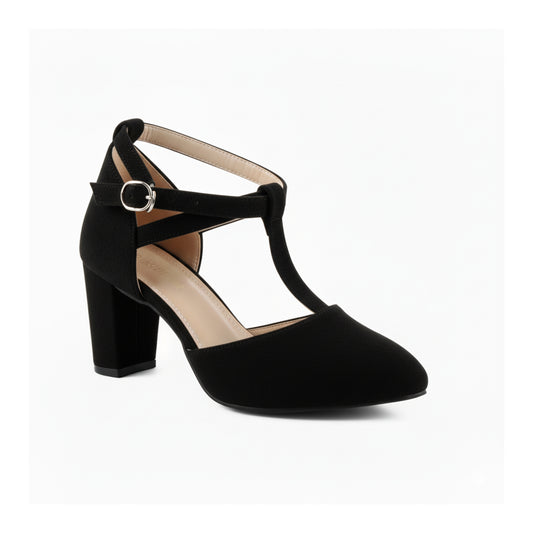 Black Suede Rita Heel