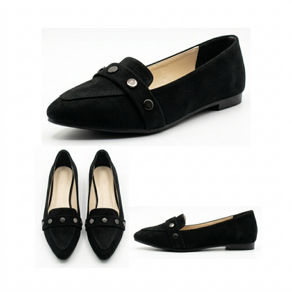 Amara – Studded Suede Flat