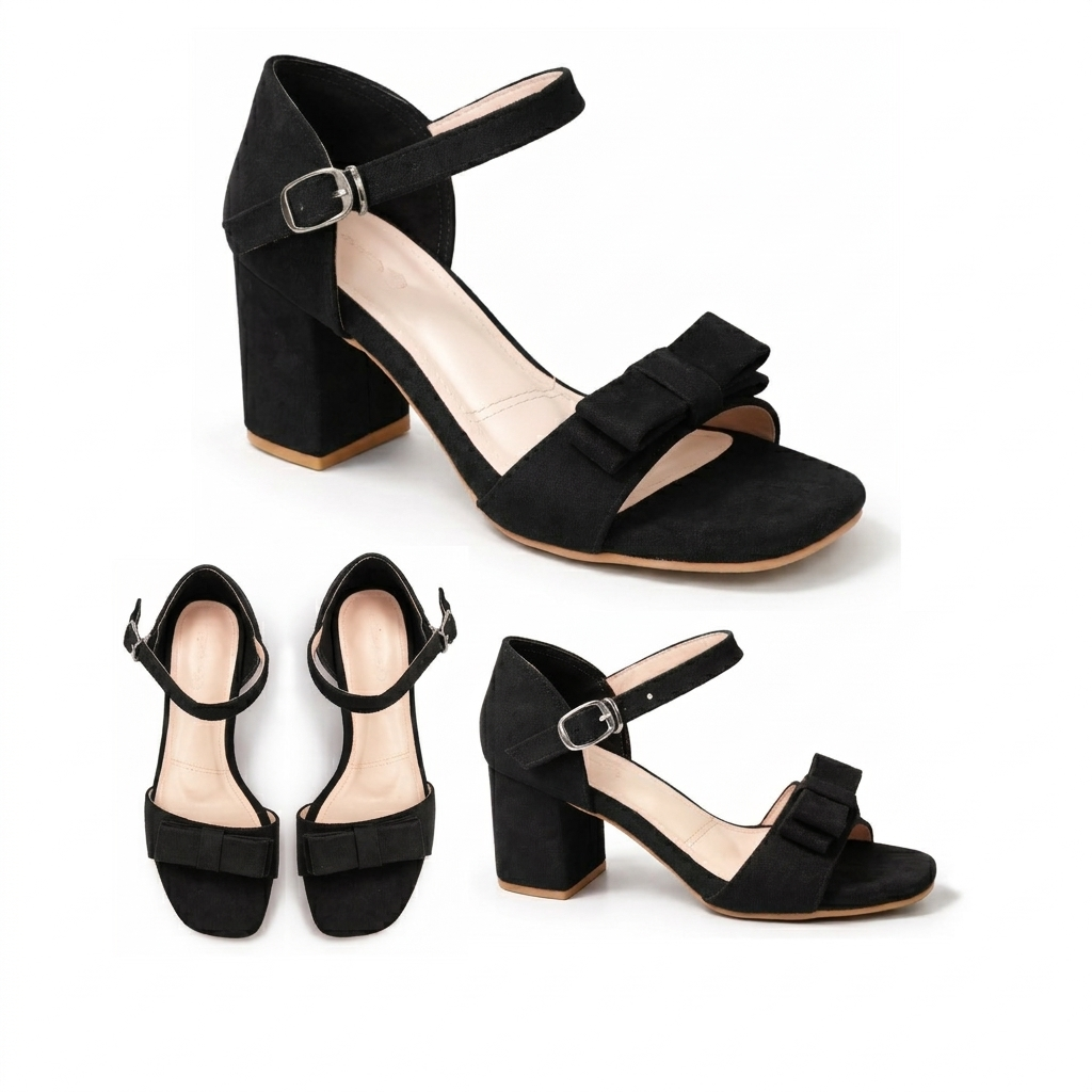 Sola – Suede Block Heel Sandal