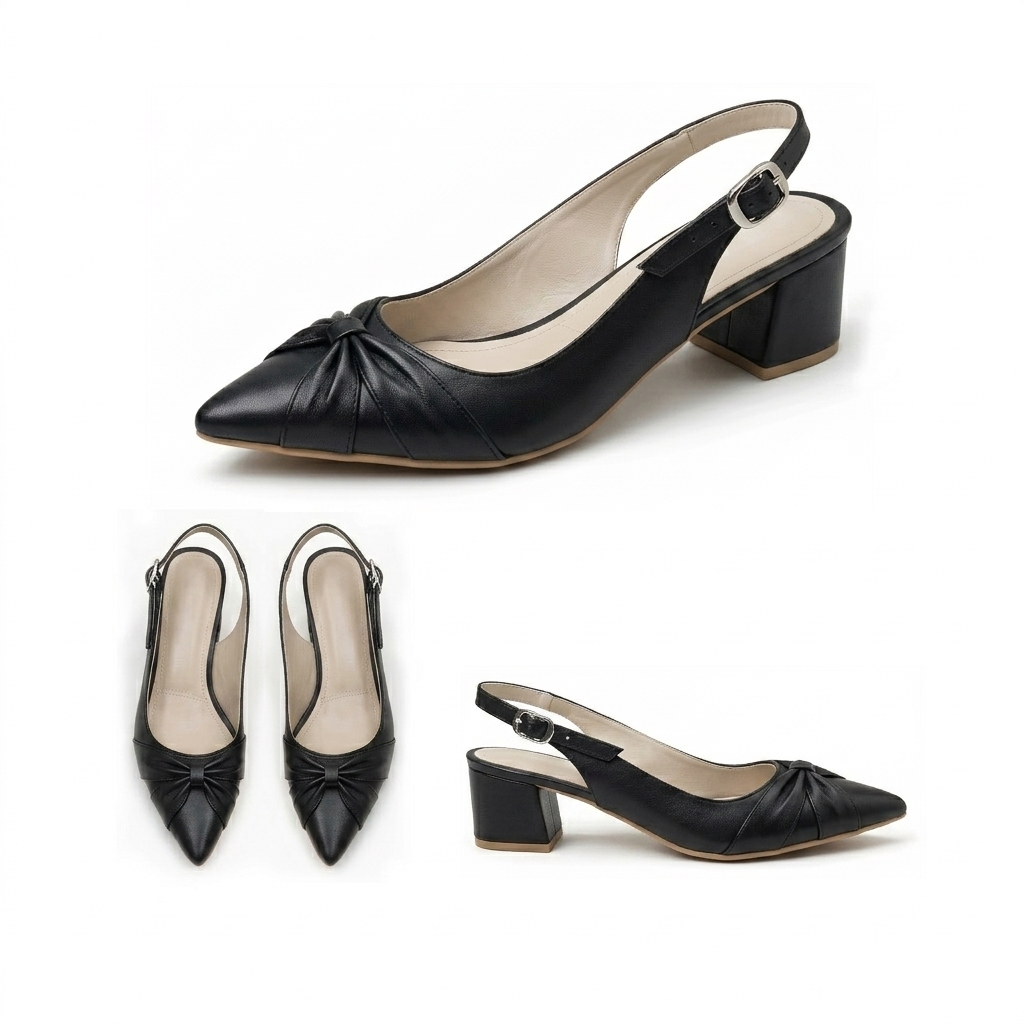 Vera – Knot Slingback Heel