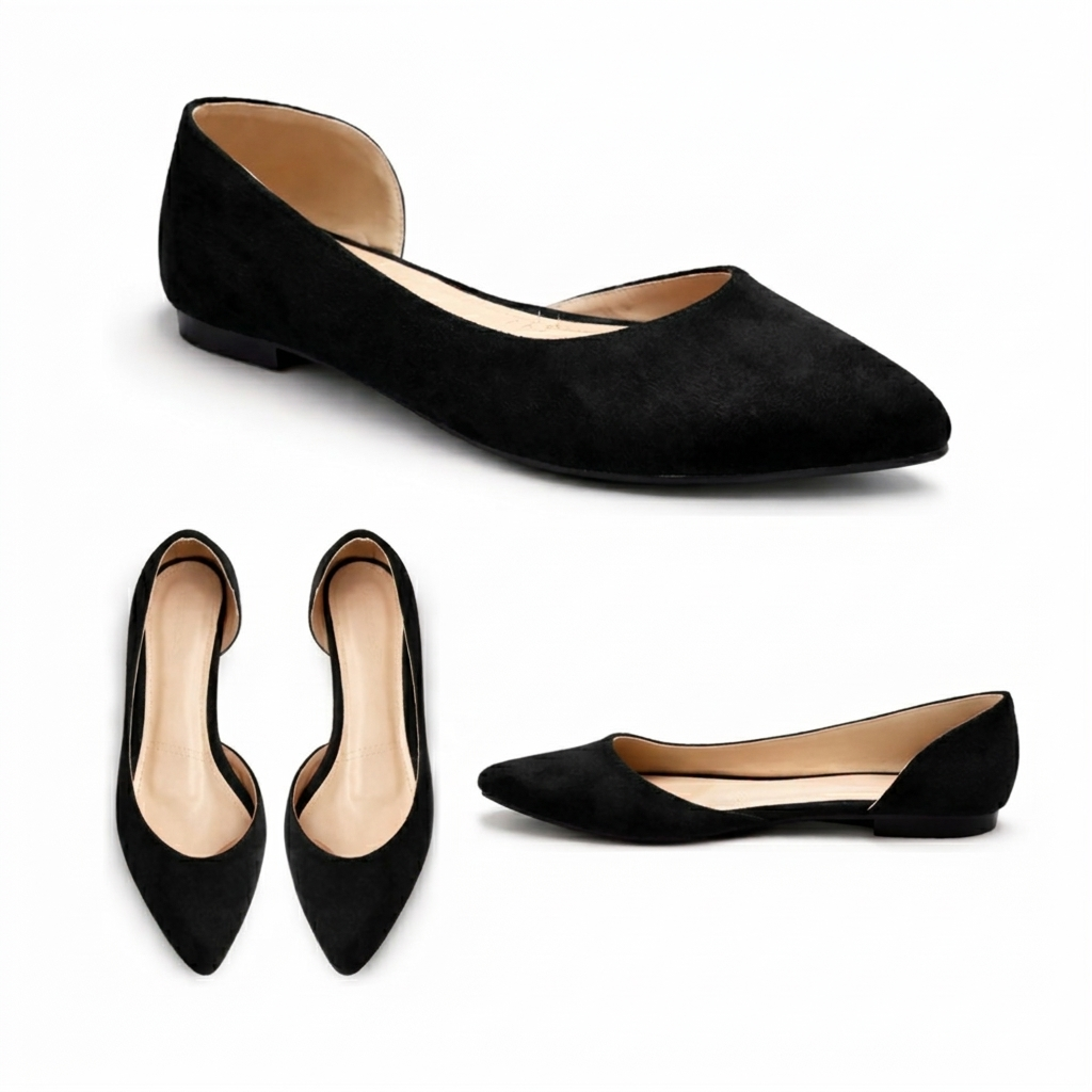 Nora – Suede Flat