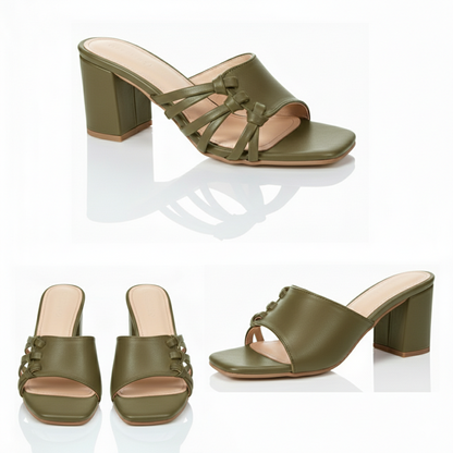 Soft Knot Block Heel | Scarpella