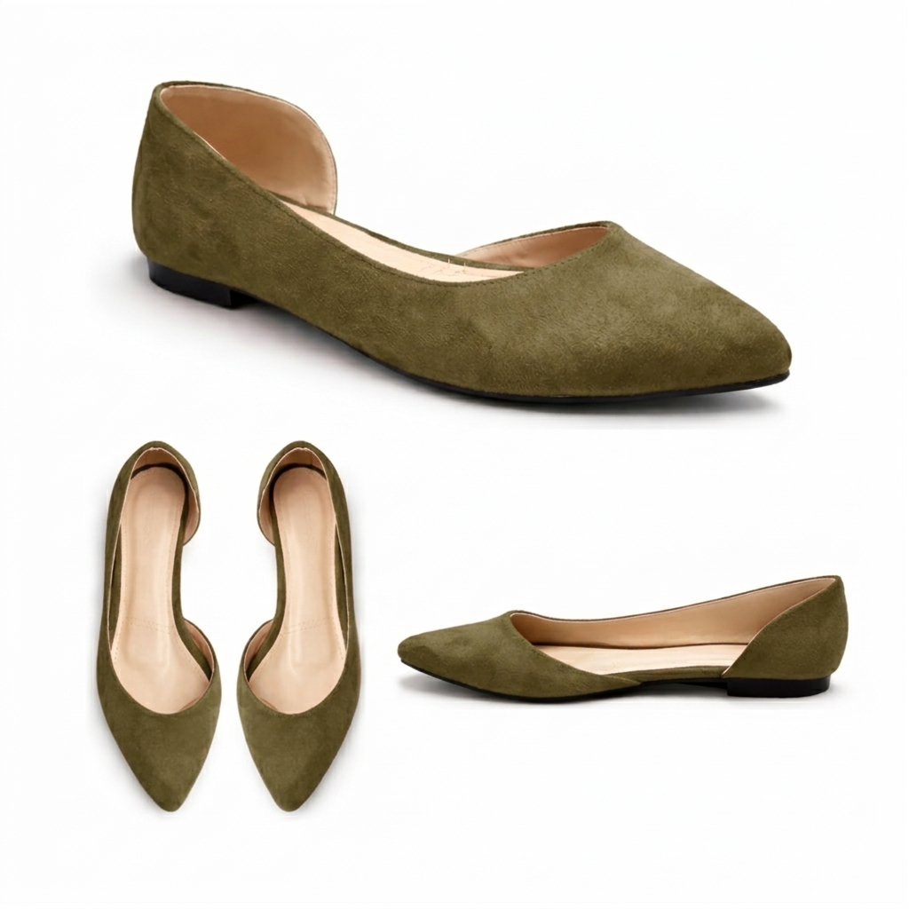 Nora – Suede Flat