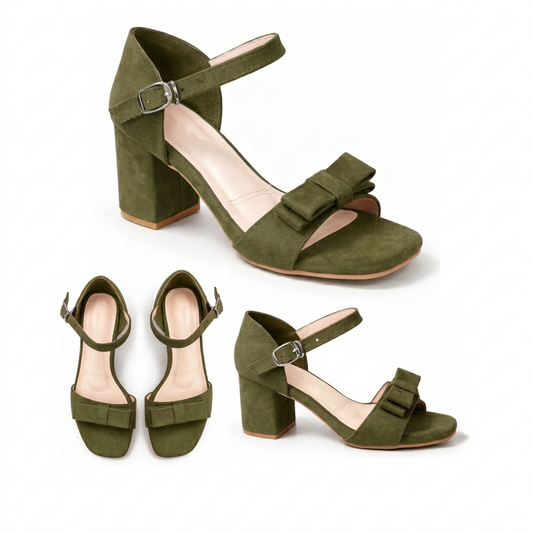 Sola – Suede Block Heel Sandal