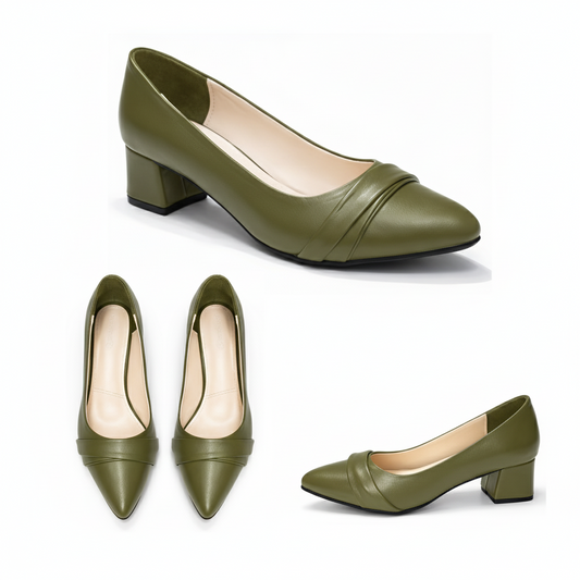 Zoya Low Block-Heel Shoes | Scarpella