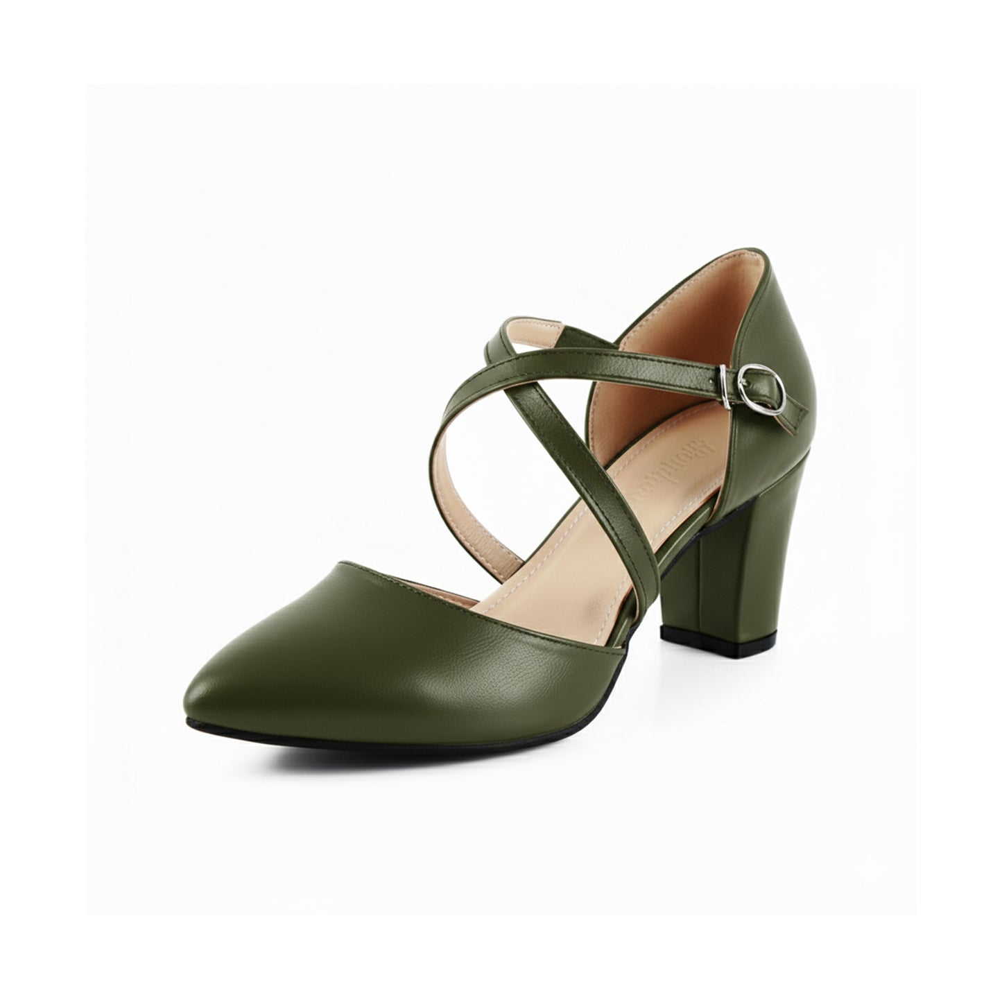 Olive Classy Strap Heel