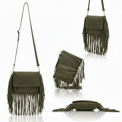Juno Fringe Crossbody Bag | Scarpella