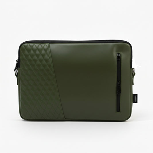 Olive Edge Capitoné  Laptop Sleeve