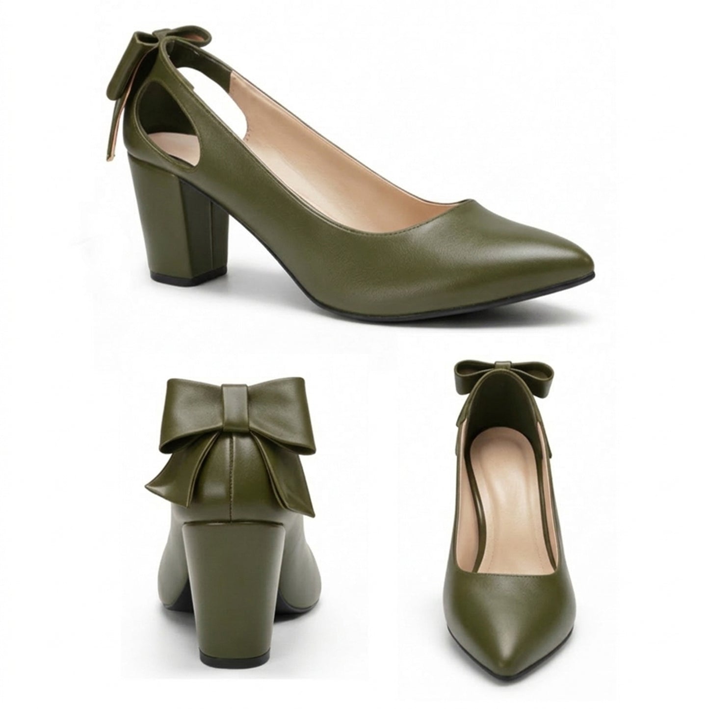 Anaya – Bow Mid Heel