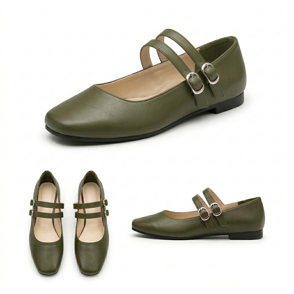 Chiara – Square Toe Flat