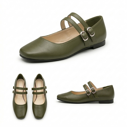 Chiara – Square Toe Flat