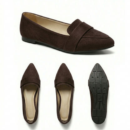 Vogue Suede Everyday Flat Shoes | Scarpella