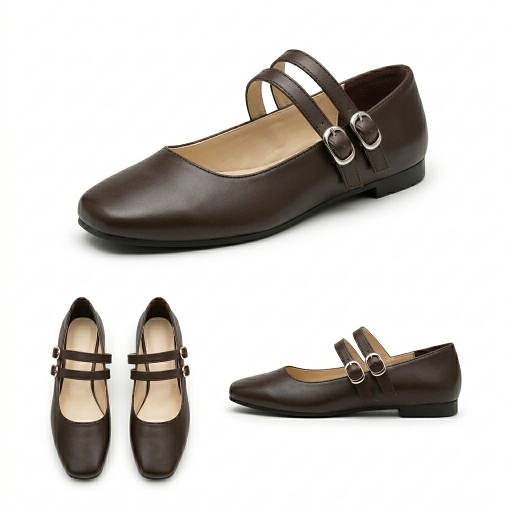 Chiara – Square Toe Flat