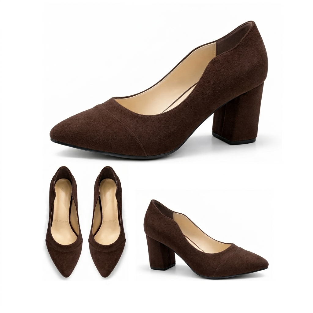 Anaya – Suede Wavy Heel