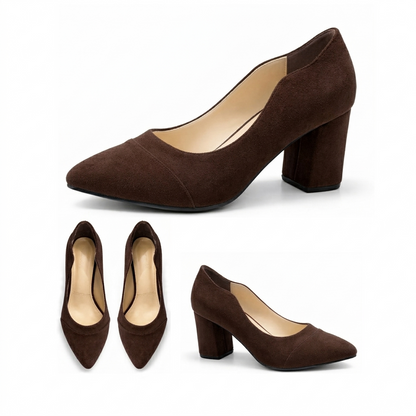 Anaya – Suede Wavy Heel