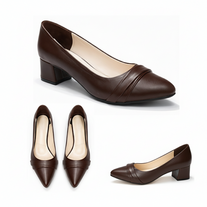 Zoya Low Block-Heel Shoes | Scarpella