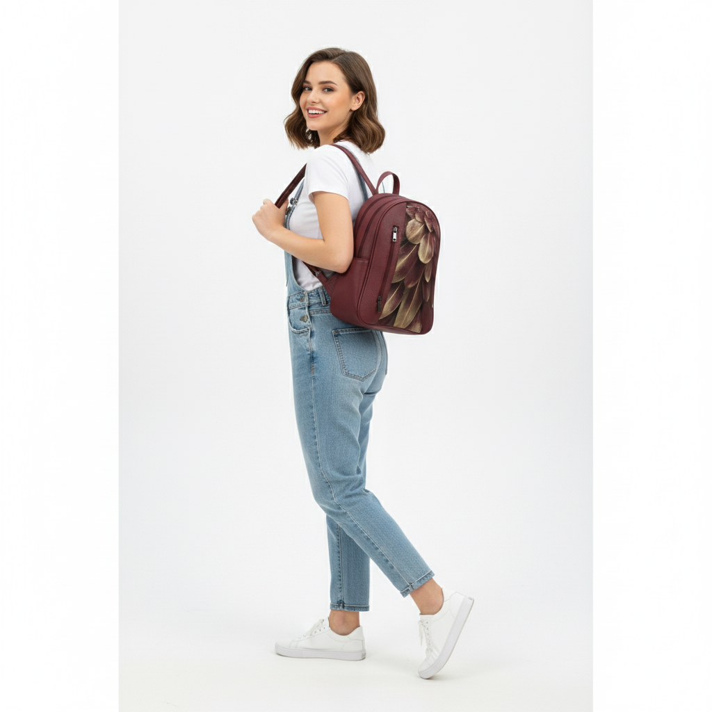 Burgundy VOLT house Backpack