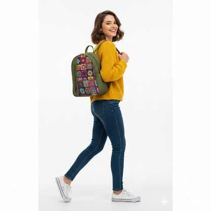 Olive VOLT mandala Backpack