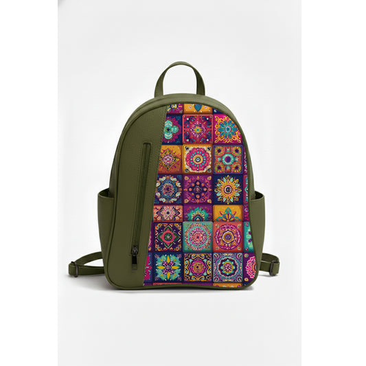 Olive VOLT mandala Backpack