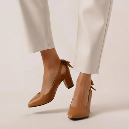 Anaya – Bow Mid Heel