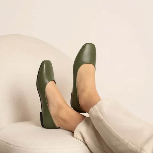 Lora Square-Toe Everyday Flat Shoes | Scarpella