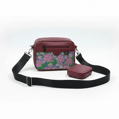 Burgundy  Jasmine preppy  Cross bag