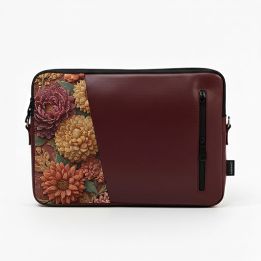 Burgundy  realistic Edge Laptop Sleeve