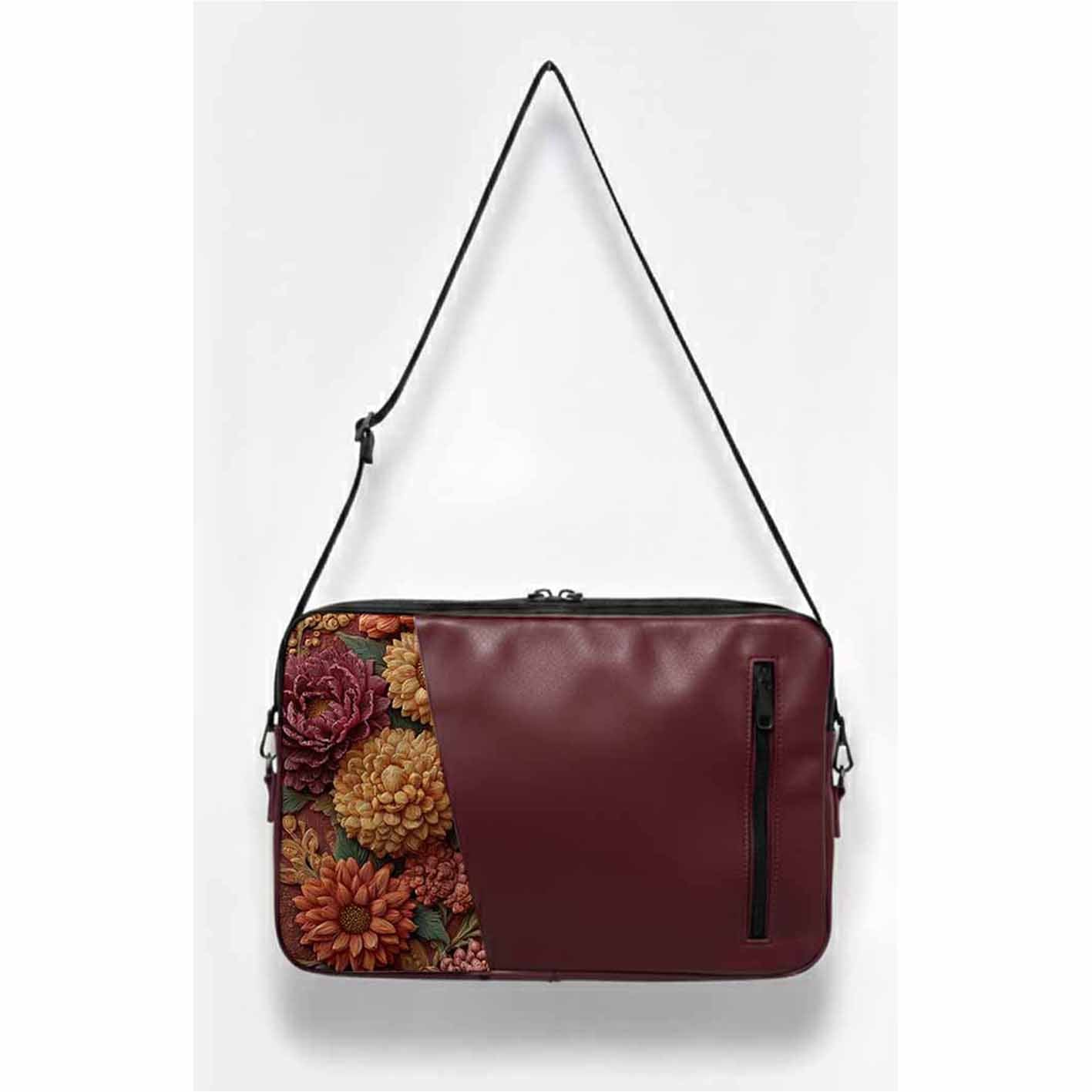 Burgundy  realistic Edge Laptop Sleeve