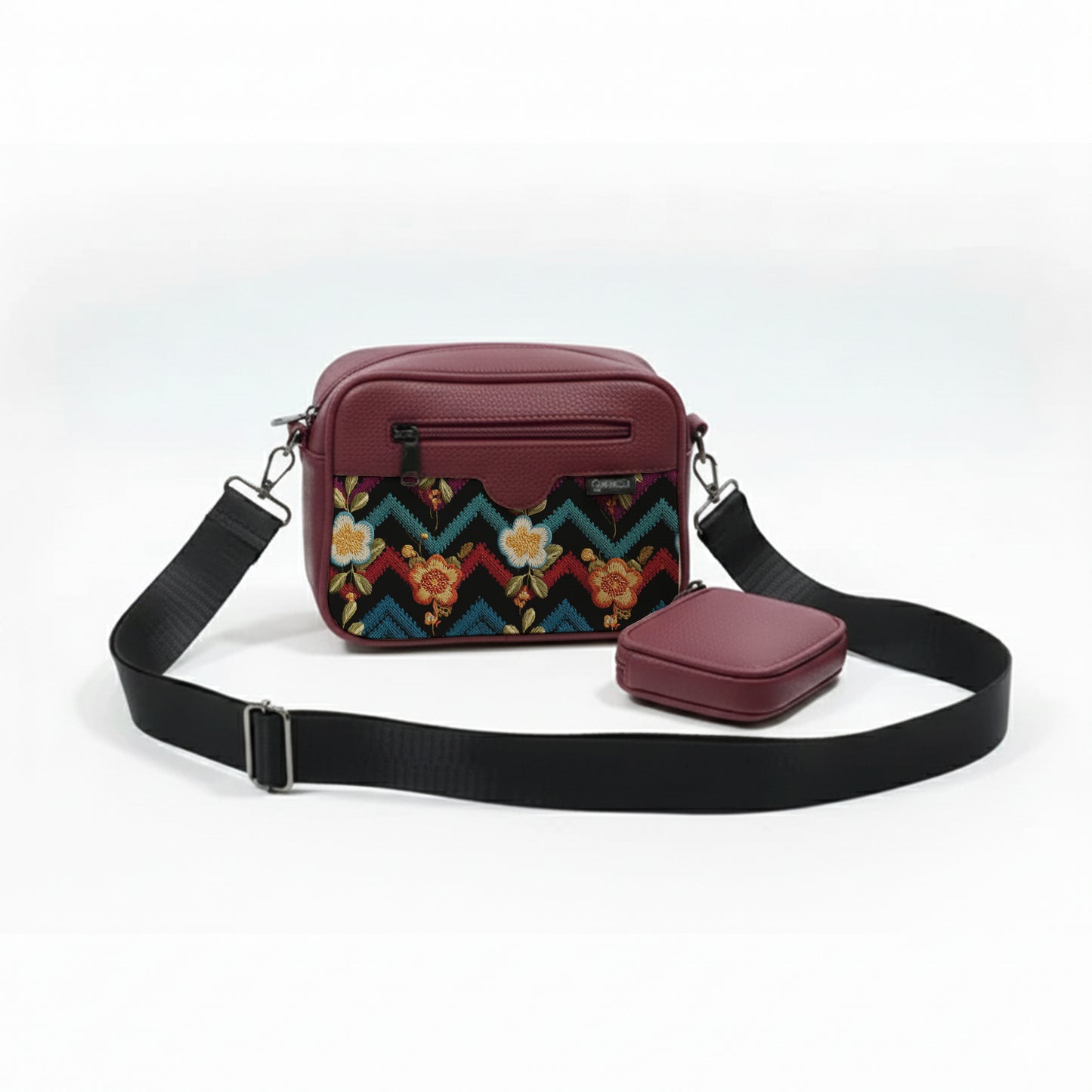 Burgundy  Jasmine sima Cross bag