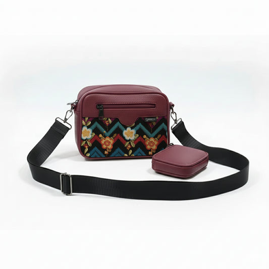 Burgundy  Jasmine sima Cross bag